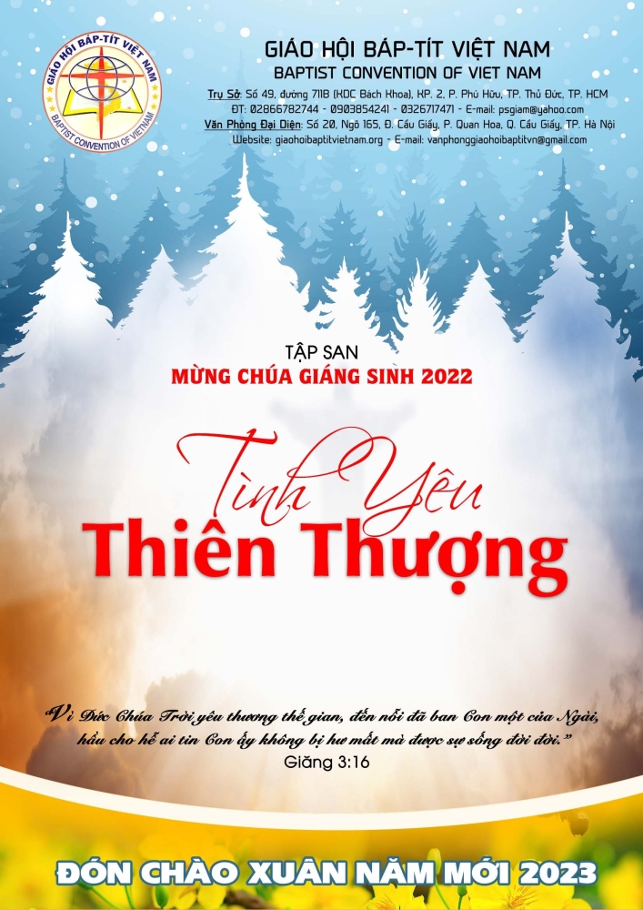 THƯ CHÚC MỪNG GIÁNG SINH NĂM 2022 - NĂM MỚI 2023